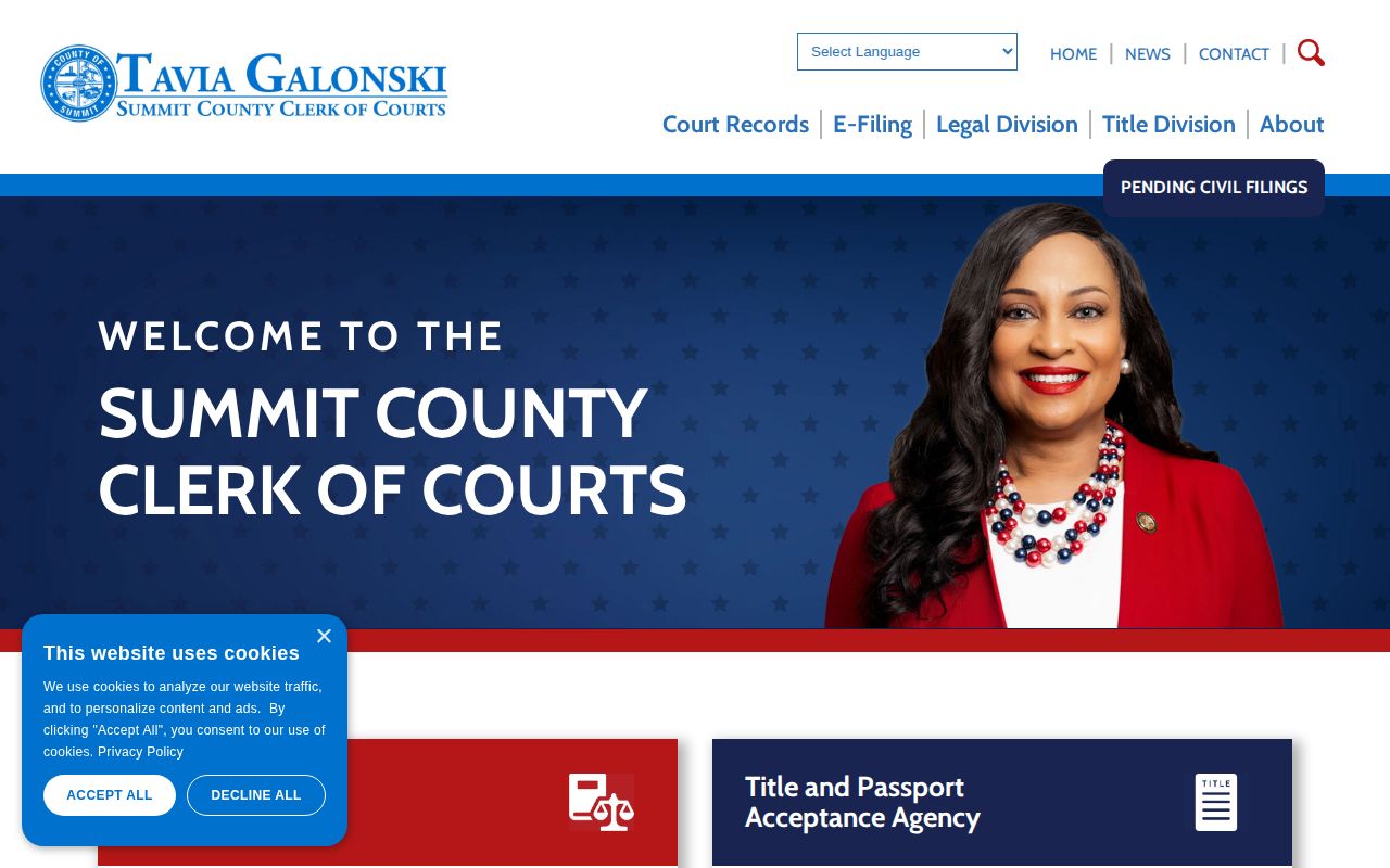Summit County court release record search