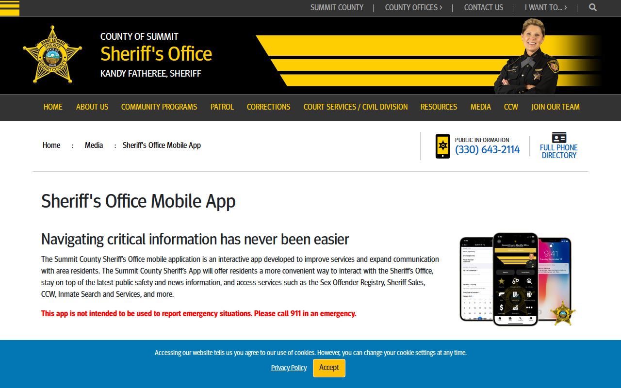 Summit County released inmate mugshot app claim
